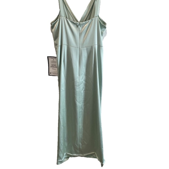 (NWD) JILL JILL STUART Women's Satin Twist/Slit Front Cocktail Dress, Mint - Picture 10 of 16